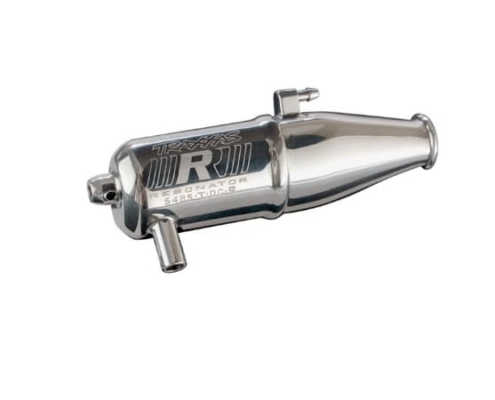 Tubo escape sintonizado Traxxas cámara doble, mejorado, TRX5485