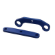 Barras de unión de mamparo Traxxas XO-1 delanteras y traseras, aluminio (anodizado azul), TRX6423