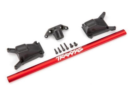 Kit de refuerzo de chasis, rojo (compatible con Rustler 4X4 y Slash 4X4 equipados con chasis de centro de gravedad bajo)