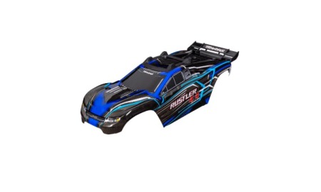 Carrocería Traxxas Rustler 4X4, azul (pintada) TRX6740-BLUE