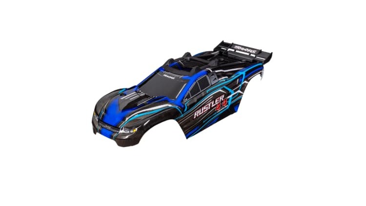 Carrocería Traxxas Rustler 4X4, azul (pintada) TRX6740-BLUE