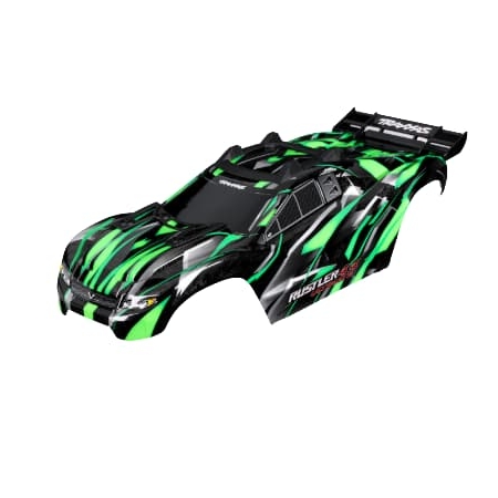 Carrocería Traxxas Rustler 4X4 Ultimate Clipless, verde TRX6749-GRN