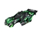 Carrocería Traxxas Rustler 4X4 Ultimate Clipless, verde TRX6749-GRN