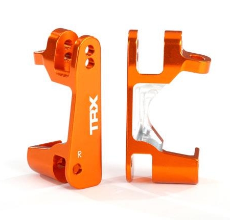 Bloques de ruedas (cubos en C), aluminio 6061-T6 (anodizado naranja), izquierdo y derecho