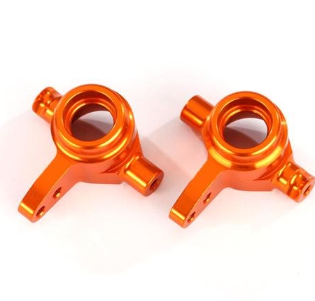 Bloques de dirección, aluminio 6061-T6 (anodizado naranja), izquierdo y derecho