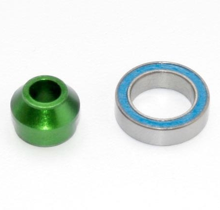 Adaptador de rodamiento, aluminio 6160-T6 verde