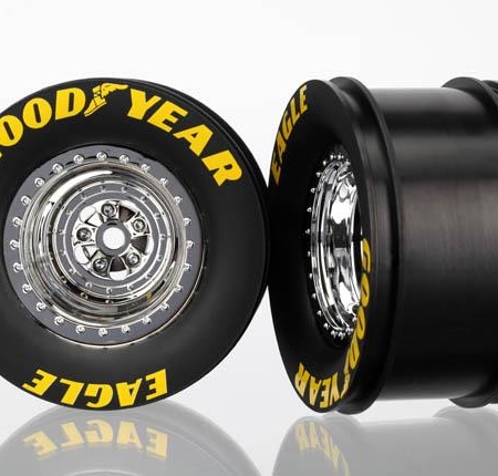 Ruedas traseras (cromadas) (2)