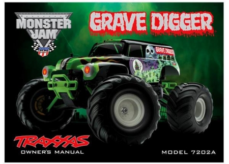 Manual del propietario, réplica de Monster Jam a escala 1/16 (modelo 7202), TRX7299