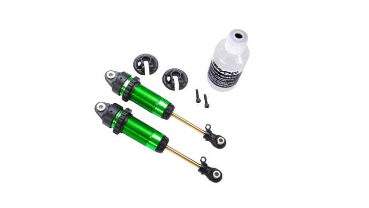Amortiguadores GTR xx-long anodizados en verde TRX7462G