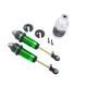 Amortiguadores Traxxas GTR Traseros aluminio anodizado en verde 1/10 (2pcs) TRX7462G