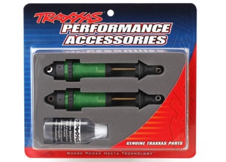 Amortiguadores GTR xx-long anodizados en verde, carrocerías recubiertas de PTFE con ejes TiN (completamente montados)