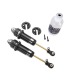 Amortiguadores Traxxas Gtr Traseros aluminio Hard negros 1/10 (2pcs) TRX7462X