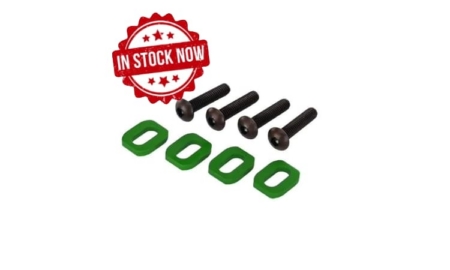 Arandelas de soporte del motor Traxxas aluminio (anodizado verde) (4pcs) TRX7759G