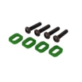 Arandelas de soporte del motor Traxxas aluminio (anodizado verde) (4pcs) TRX7759G