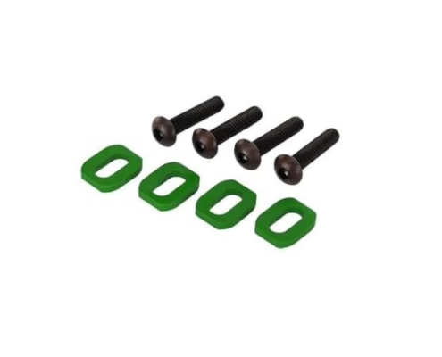 Arandelas de soporte del motor Traxxas aluminio (anodizado verde) (4pcs) TRX7759G