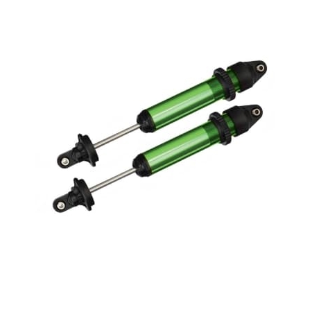 Amortiguadores Traxxas GTX, aluminio, anodizado verde TRX7761G