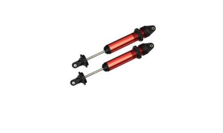 Amortiguadores Traxxas GTX, aluminio, anodizado rojo TRX7761R