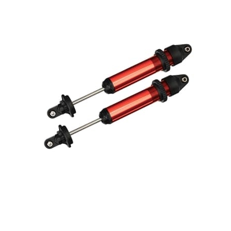 Amortiguadores Traxxas GTX, aluminio, anodizado rojo TRX7761R