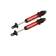 Amortiguadores Traxxas GTX, aluminio, anodizado rojo TRX7761R