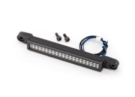 Barra de luz LED delantera (alto voltaje) (40 LED blancos (doble fila), 82 mm de ancho)