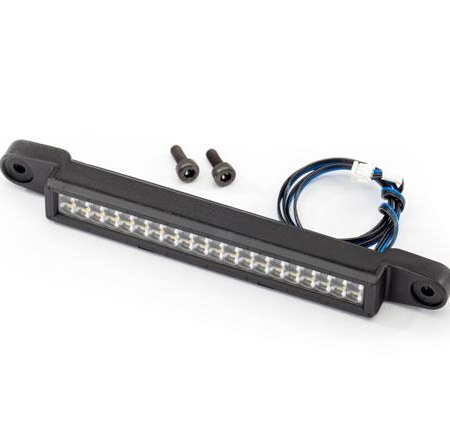 Barra de luz LED delantera (alto voltaje) (40 LED blancos (doble fila), 82 mm de ancho)