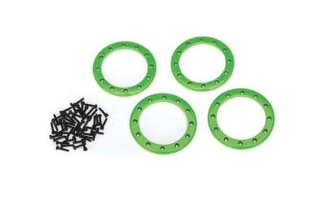 Anillos Beadlock, verdes (2,2) (aluminio) (4)/ 2x10 CS (48)