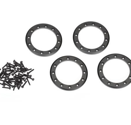 Anillos Beadlock, negros (2,2) (aluminio) (4)/ 2x10 CS (48)