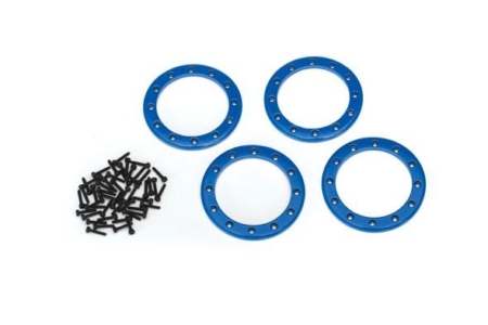 Anillos Beadlock, azules (2,2) (aluminio) (4)/ 2x10 CS (48)