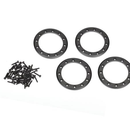 Anillos Beadlock, negros (1,9') (aluminio) (4)/ 2x10 CS (48)