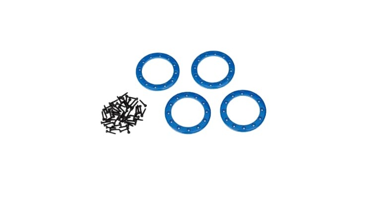Anillos Beadlock Traxxas azules (1,9') (aluminio) (4pcs) TRX8169X