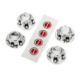 Tapacubos de rueda (cromada) (4pcs) Traxxas TRX8176