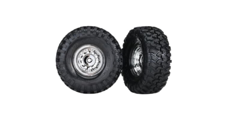 Ruedas Traxxas TRX4 cromadas de 1,9" neumáticos Canyon Trail TRX8177