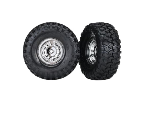 Ruedas Traxxas TRX4 cromadas de 1,9" neumáticos Canyon Trail TRX8177