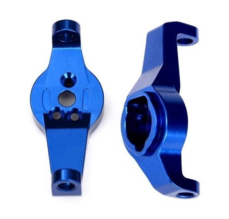 Bloques de ruedas, aluminio 6061-T6 (anodizado azul), izquierdo y derecho