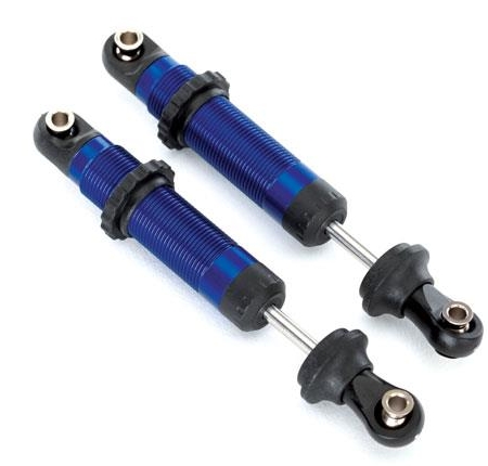 Amortiguadores, GTS, aluminio (anodizado azul) (ensamblados con resorte, #TRX8260A