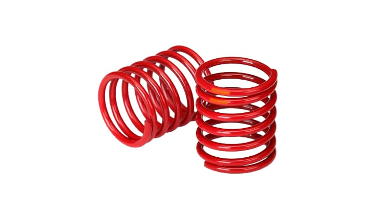Resorte amortiguador Traxxas (rojo) (tasa 3,325, franja naranja) (2pcs) TRX8365