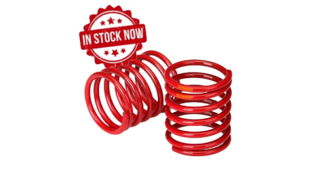Resorte amortiguador Traxxas (rojo) (tasa 3,325, franja naranja) (2pcs) TRX8365