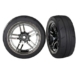 Ruedas Traxxas 4-Tec delanteras cromado negro TRX8373