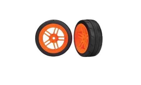 Ruedas Traxxas 4-Tec delanteras naranja TRX8373A