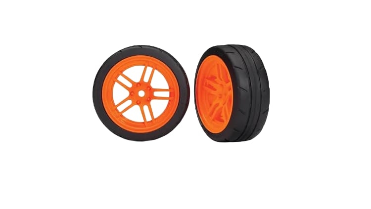 Ruedas Traxxas 4-Tec delanteras naranja TRX8373A