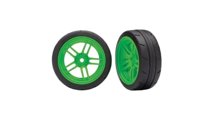 Ruedas Traxxas 4-Tec radio dividido verde TRX8373G