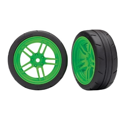 Ruedas Traxxas 4-Tec radio dividido verde TRX8373G