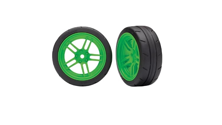 Ruedas Traxxas 4-Tec radio dividido verde TRX8373G