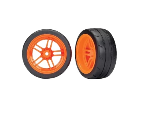 Ruedas Traxxas Traseras (rayos divididos naranja) Naranja TRX8374A