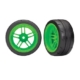 Ruedas Traxxas 4-Tec Traseras (radio dividido verde) (2pcs) TRX8374G