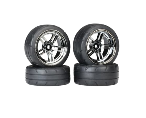 Ruedas Traxxas 4-Tec (cromado negro de radios divididos) (4pcs) TRX8375