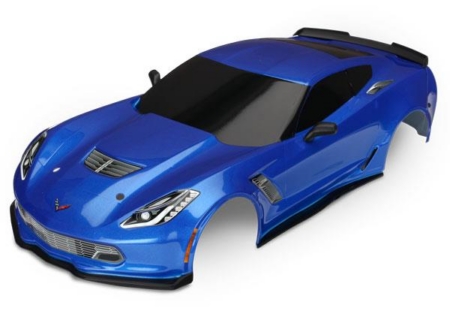 Carrocería, Chevrolet Corvette Z06, azul (pintado, calcomanías aplicadas)