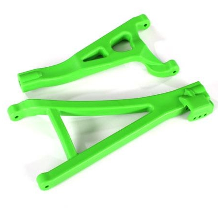 Brazos de suspensión, verdes, delanteros (derechos), de alta resistencia (superior (1)/inferior (1))