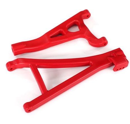 Brazos de suspensión, rojos, delanteros (derechos), de alta resistencia (superior (1)/inferior (1))