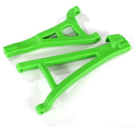 Brazos de suspensión, verdes, delanteros (izquierdo), de alta resistencia (superior (1)/inferior (1))